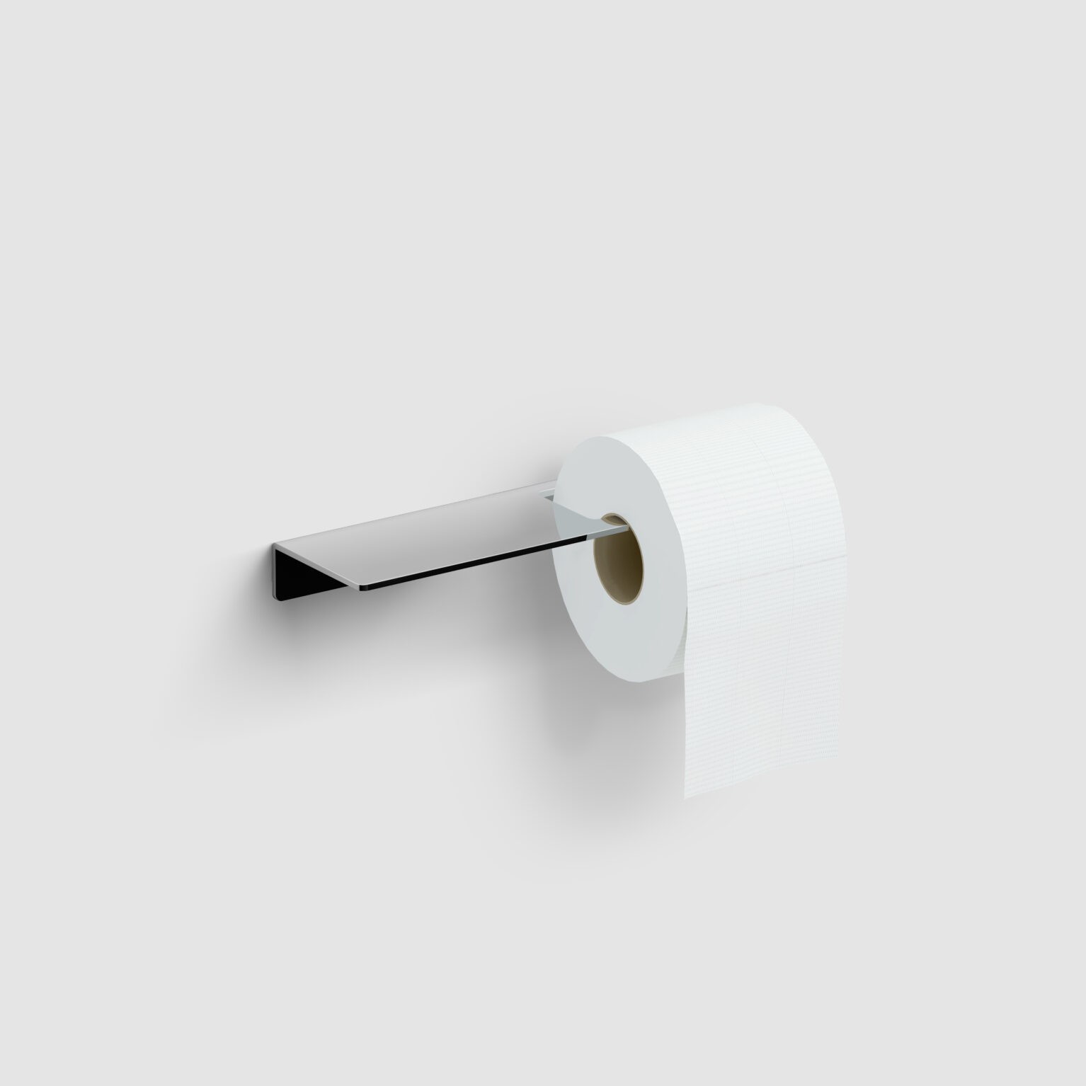 Clou Fold toiletrolhouder met planchet chroom