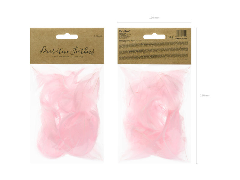 Roze Decoratie Veren 3g