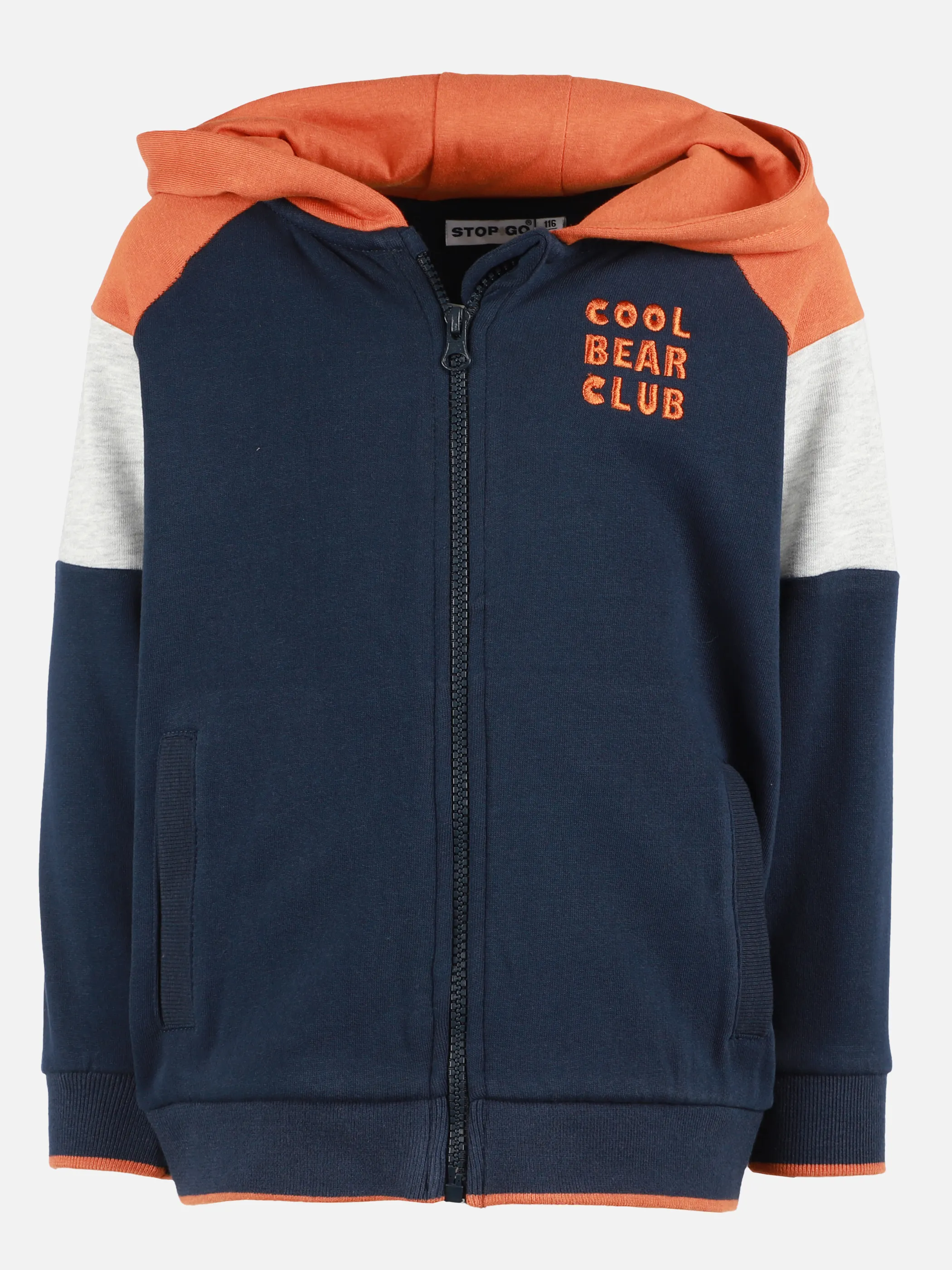 Jungen Sweatjacke mit Stickerei