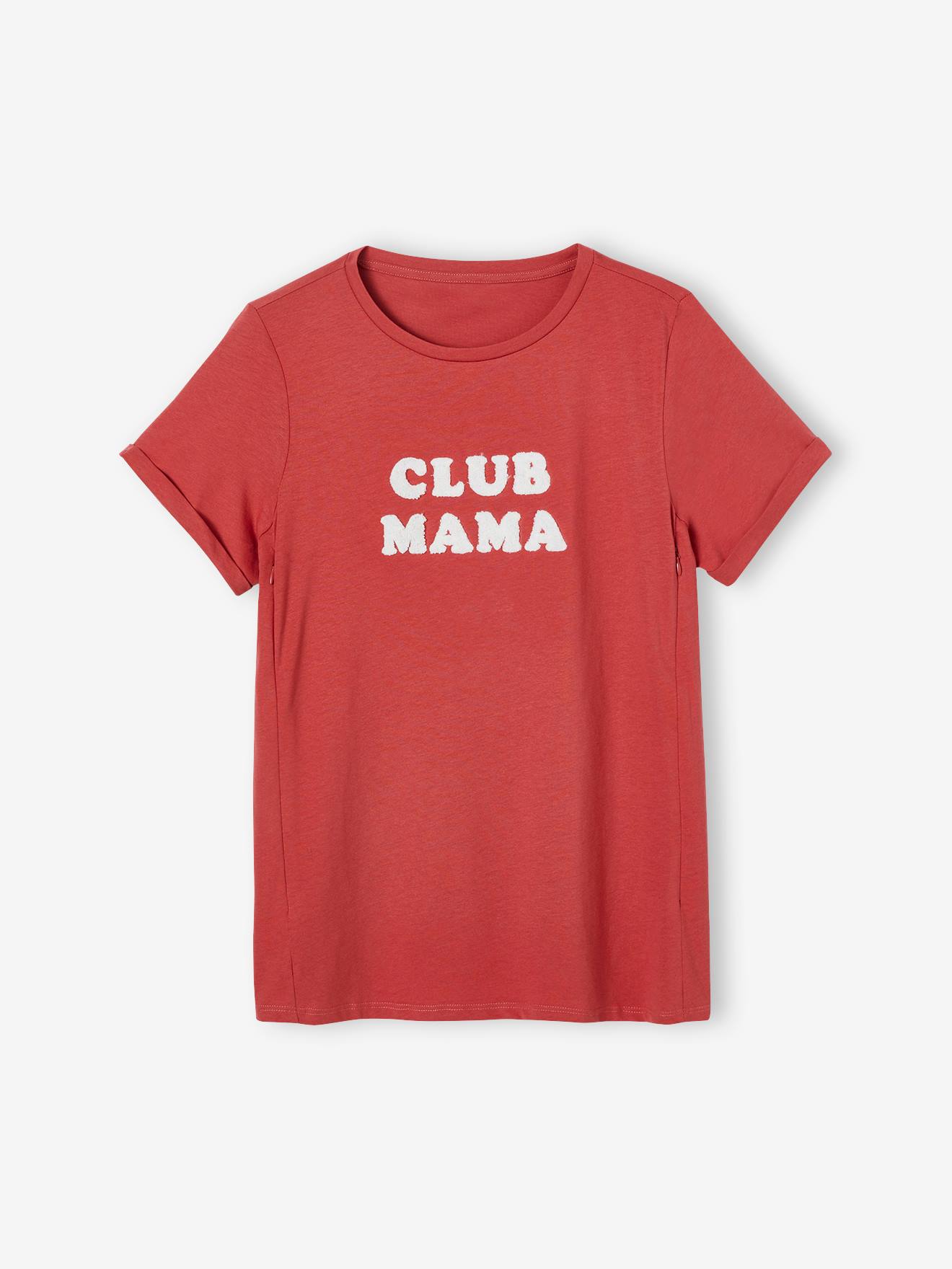 Camiseta com mensagem sobre gravidez e amamentação, personalizável, lisa, em algodão orgânico cinza escuro com estampas.