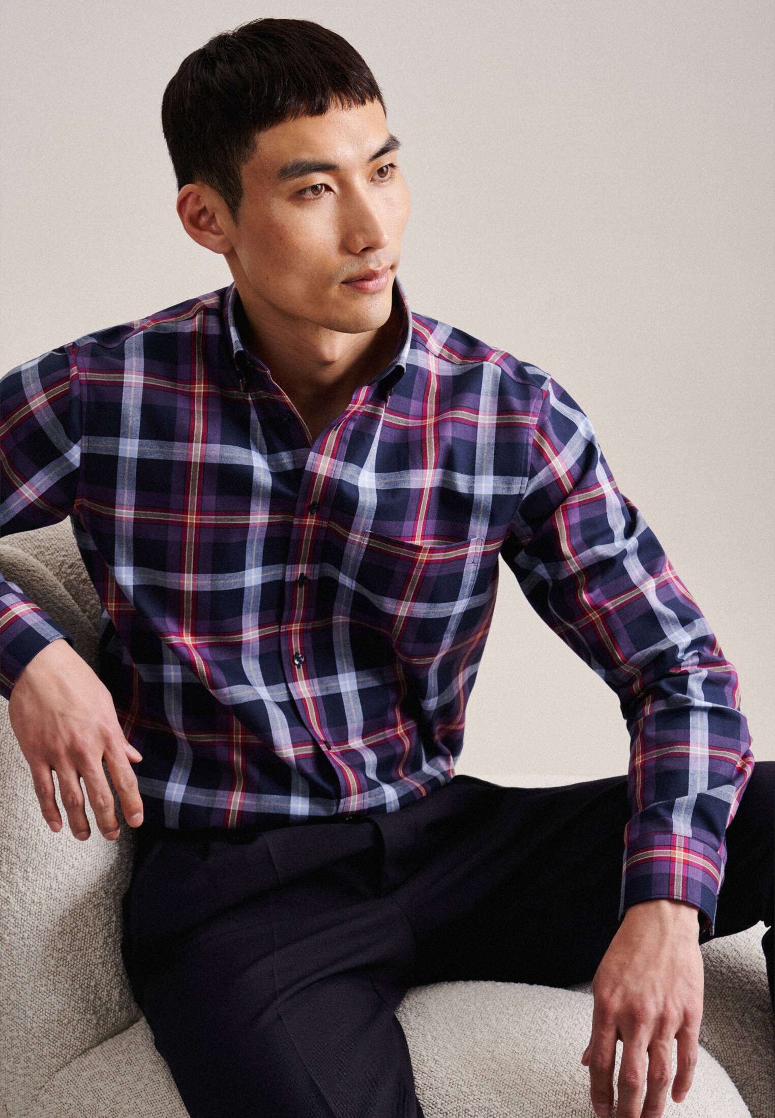 Seidensticker| Herren Flanellhemd Regular