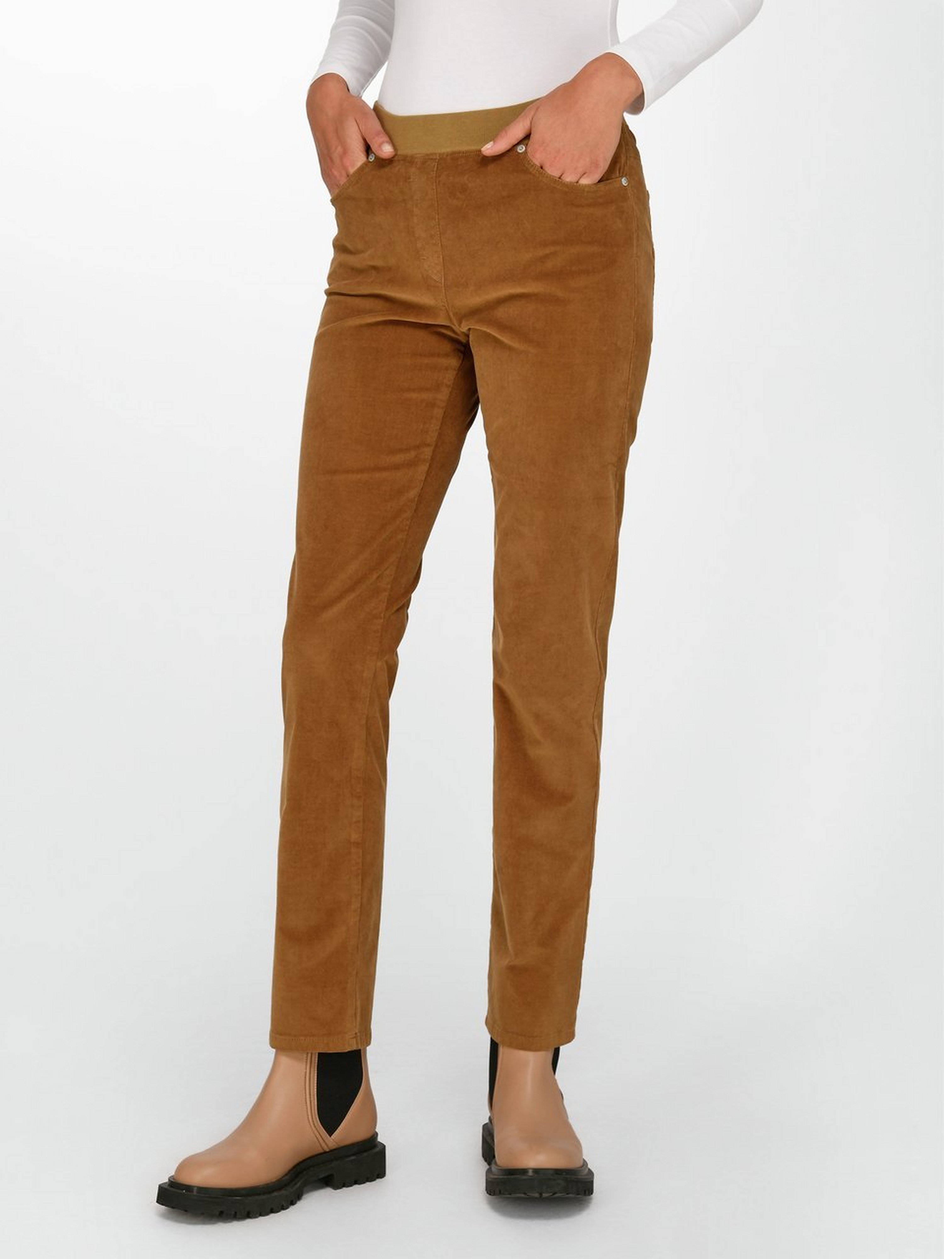 ProForm Slim-Feincord-Schlupf-Hose Modell Pamina