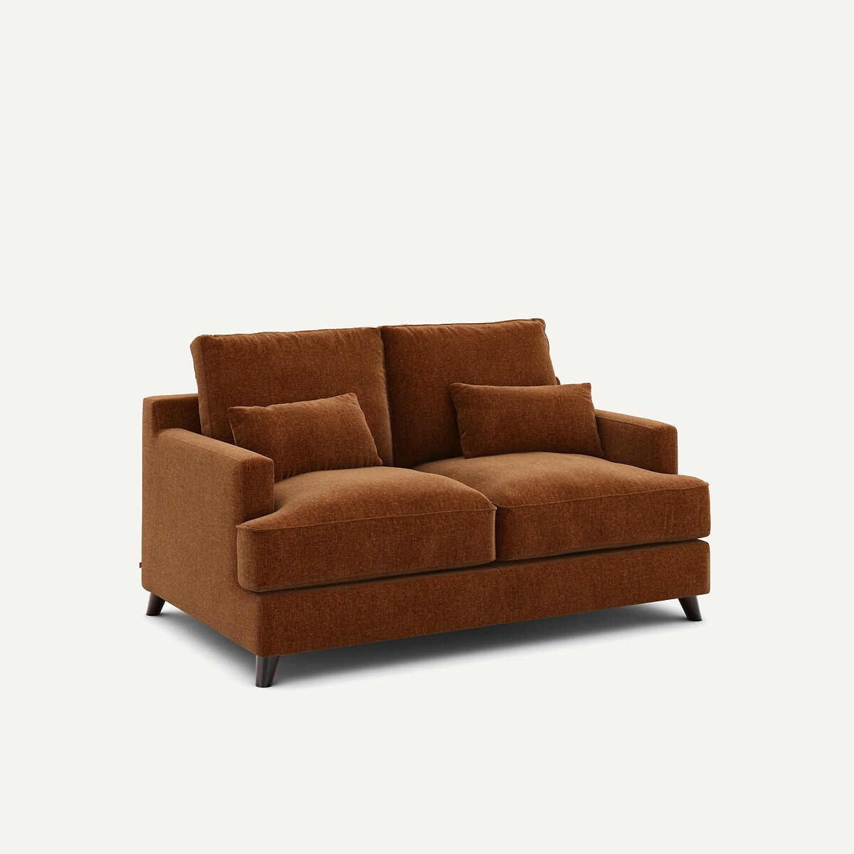 AM.PM<br>Sofá compacto de 2 lugares em veludo chenille, Alwine