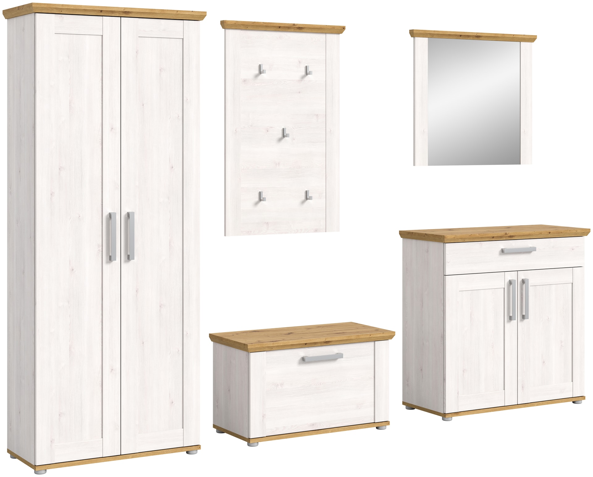 Garderobenschrank VERONA Sibiu Lärche / Artisan Eiche NB