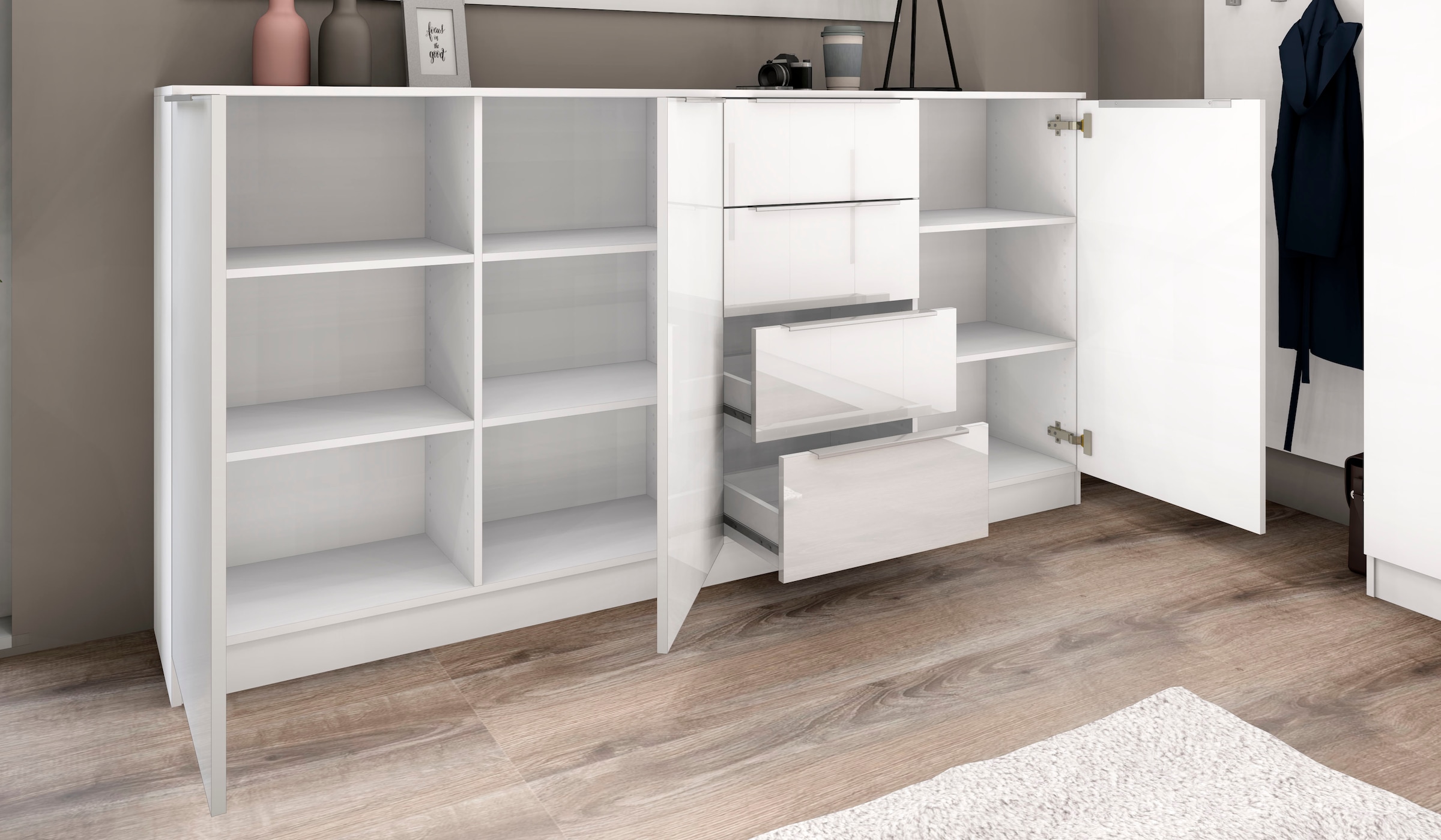 borchardt Möbel Highboard »Oliva« Breite ca. 200 cm