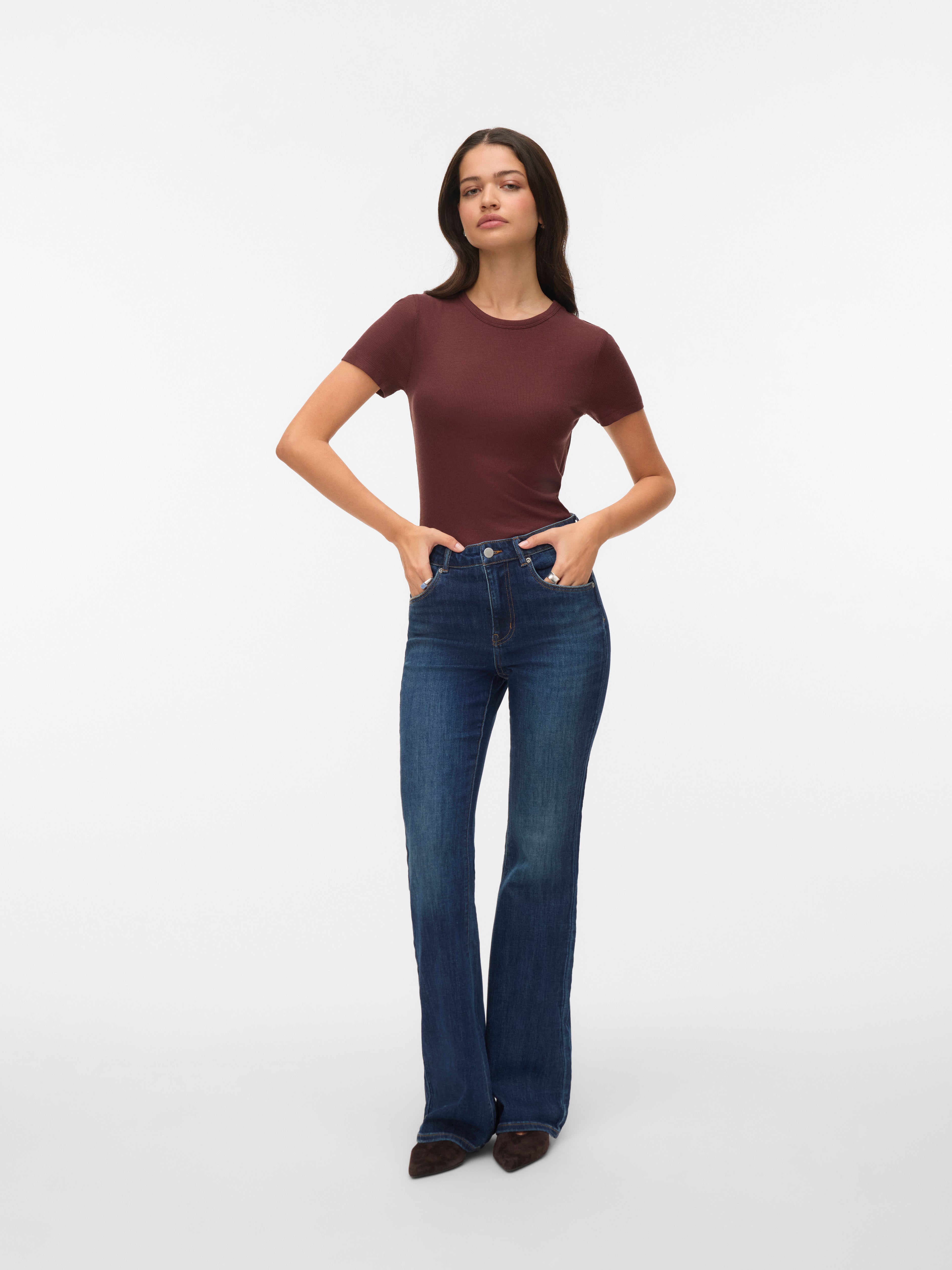 VMELLA Mid rise Bootcut fit Jeans