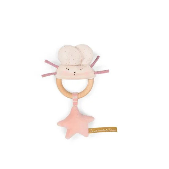 La Petite École de Danse Hochet Bois Souris   Rose        de               Moulin Roty