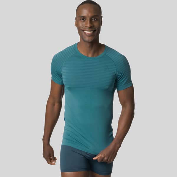 T-shirt running ODLO MC PERFORMANCE X-LIGHT ECO SAXONY BLUE