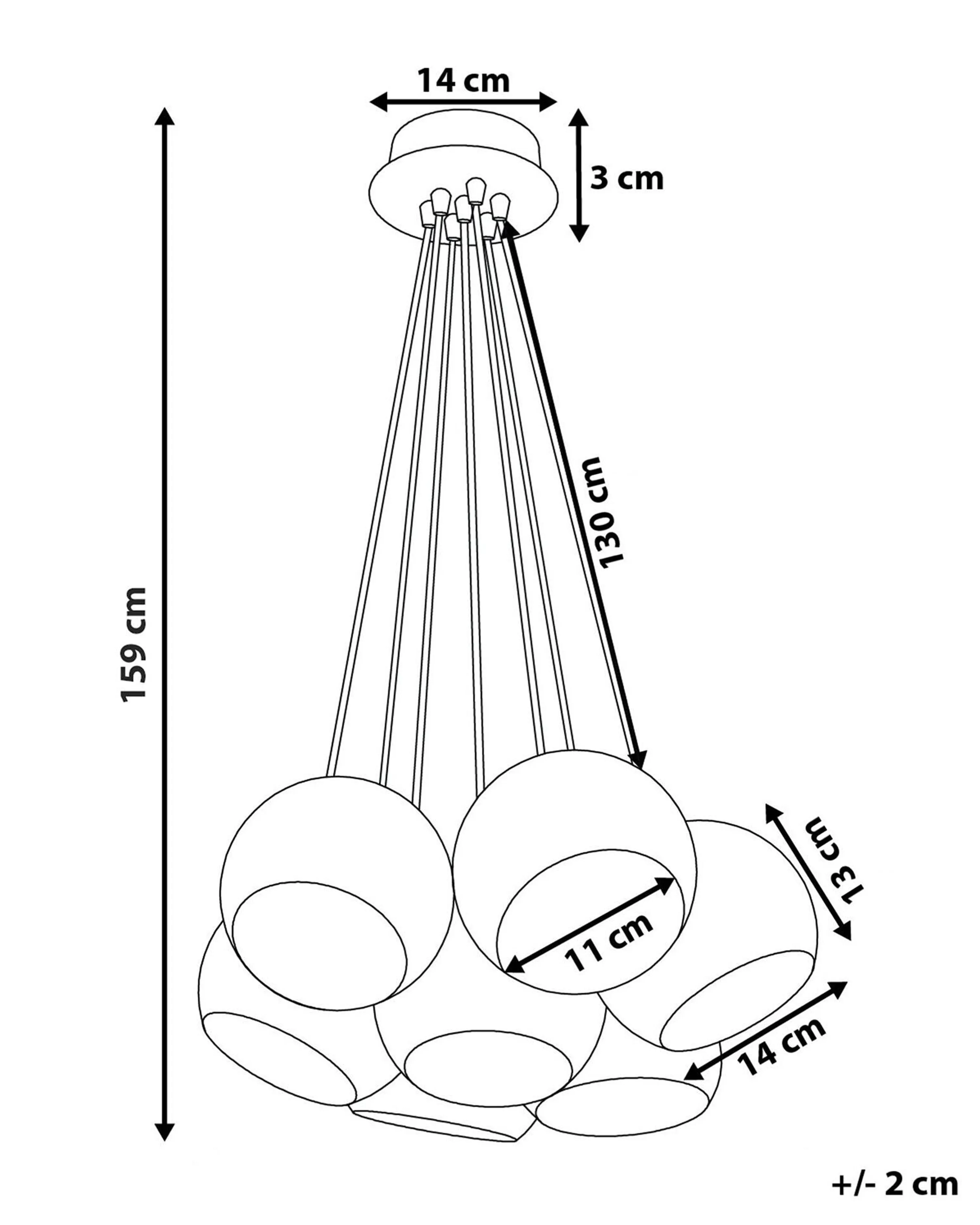Hanglamp OLZA Metaal Zilver