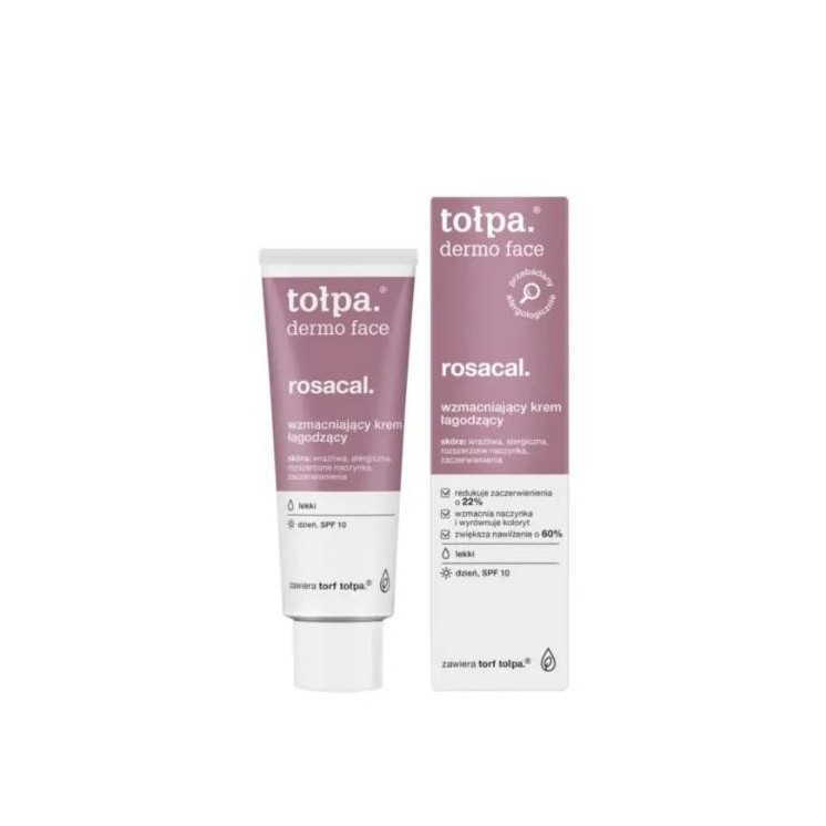 Tołpa Dermo Face Rosacal. versterkend Verzachtende gezichtscrème voor de dag SPF10 40 ml