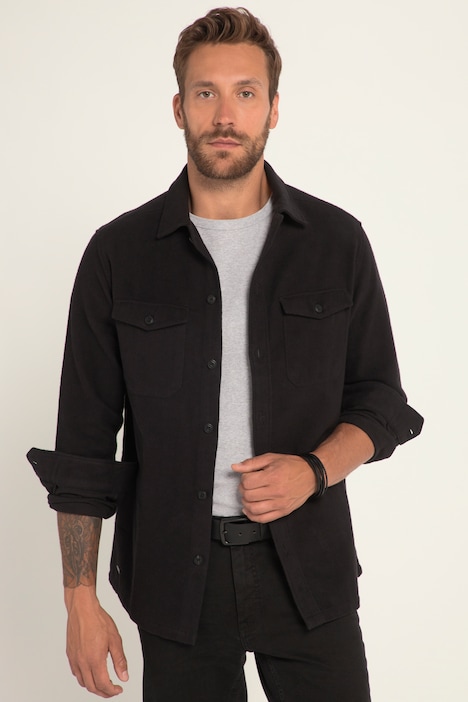 Hemd, Overshirt, Flanell, Langarm, Kentkragen