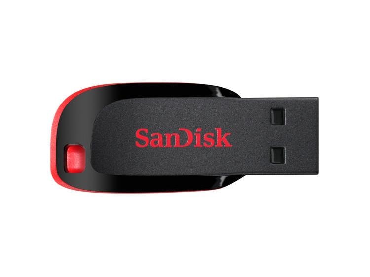 SanDisk USB-Stick Cruzer Blade 16 GB USB-Stick mit 16 GB Speicherkapazität und 9 MB/s Lesegeschwindigkeit
