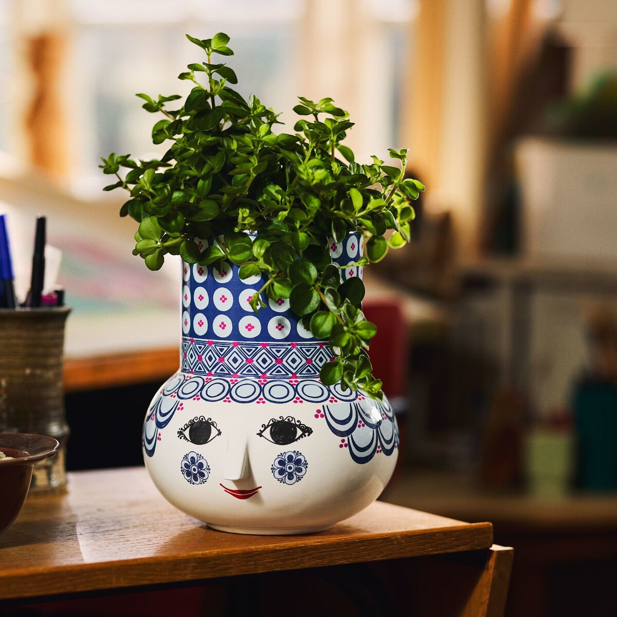 Olga vase 20 cm, blå