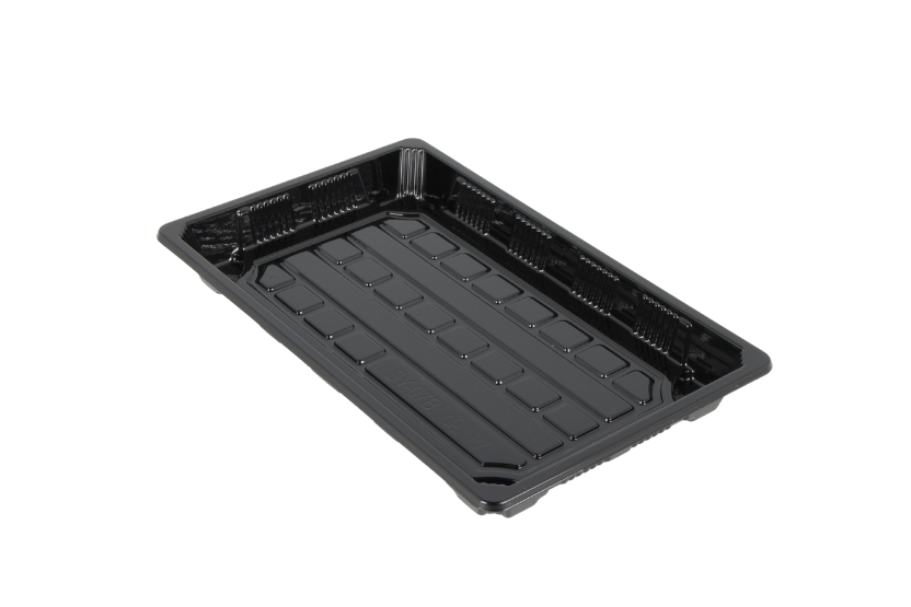 Sushi tray SY-07 + deksel 215x135x20mm Zwart