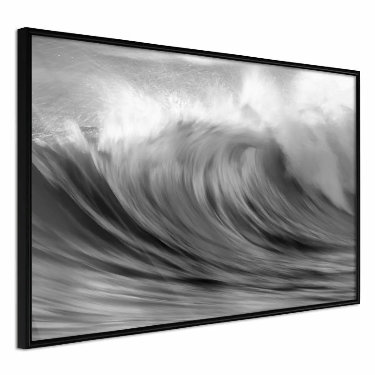 Paris Prix Affiche Encadrée Big Wave - Noir