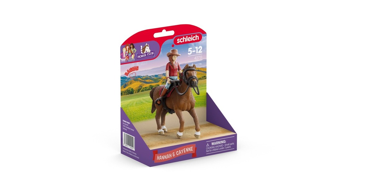 SchleichHorse Club - Hannah & Cayenne speelfiguur  (42711)