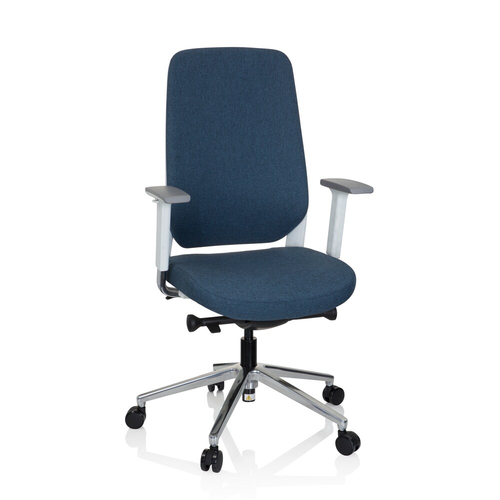 Profi Bürostuhl CHIARO T4 WHITE Stoff mit Armlehnen (höhenverstellbar) hjh OFFICE