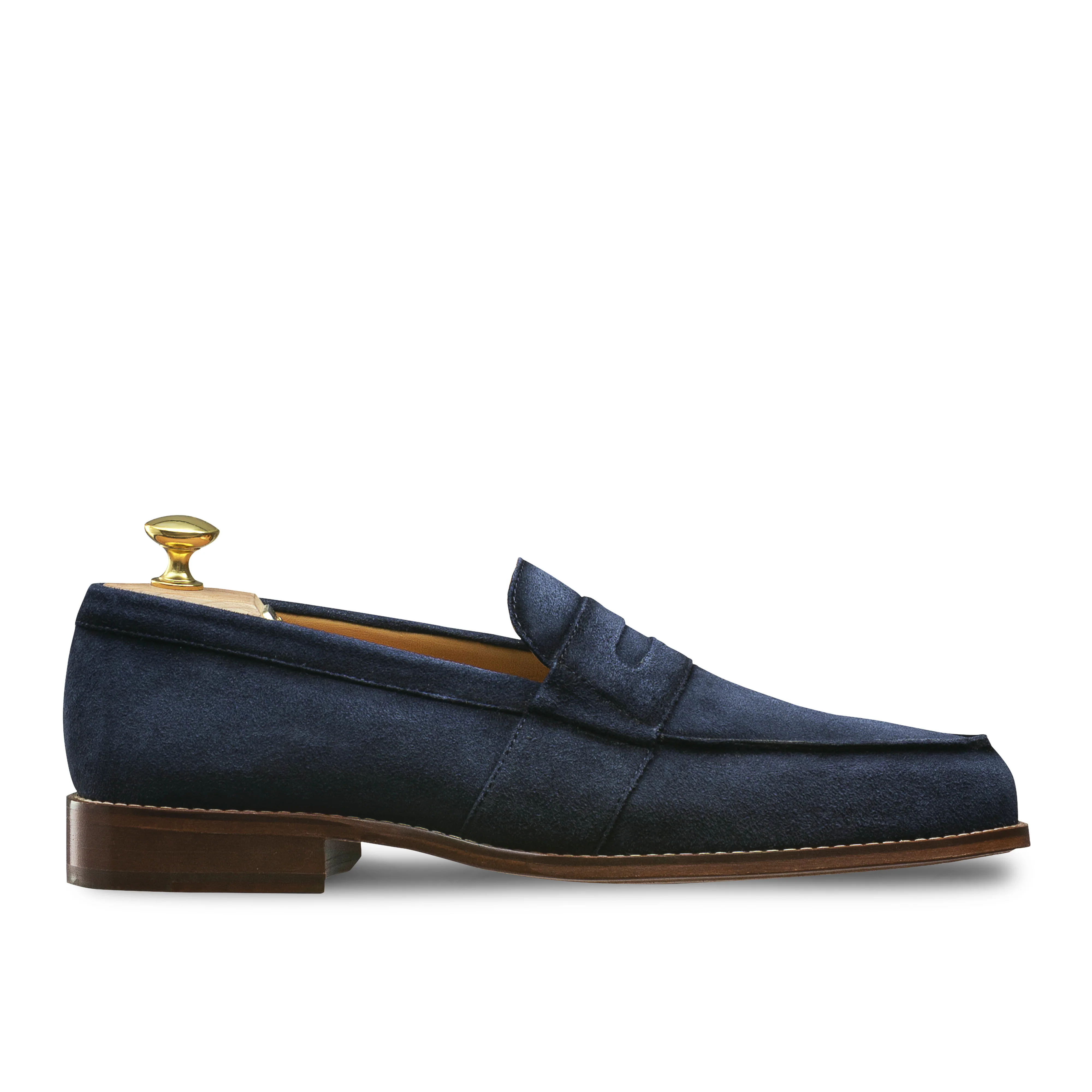 Mocassin veau velours bleu marine Arizona 1006
