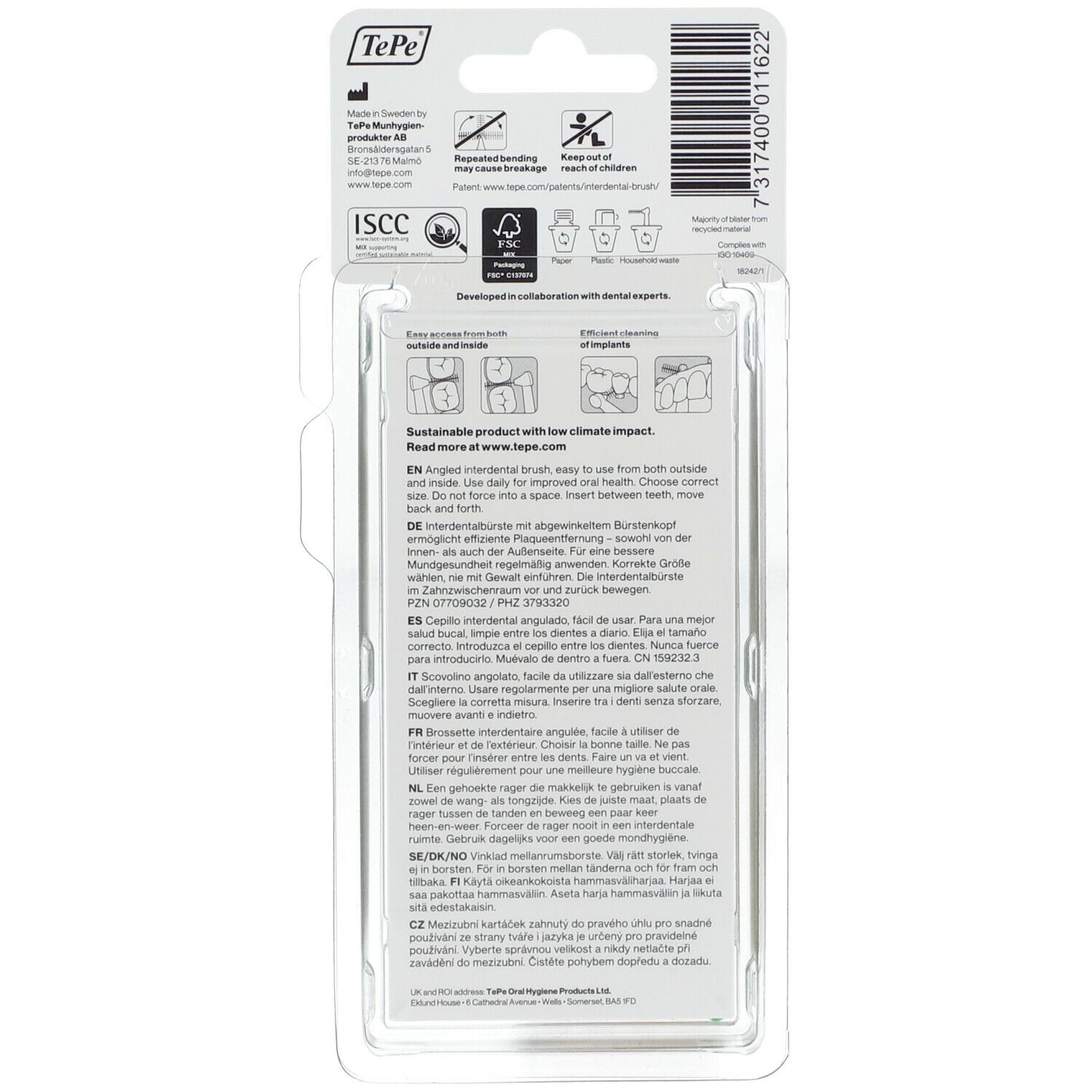 TePe Angle Interdentalbürsten 0,8 mm grün