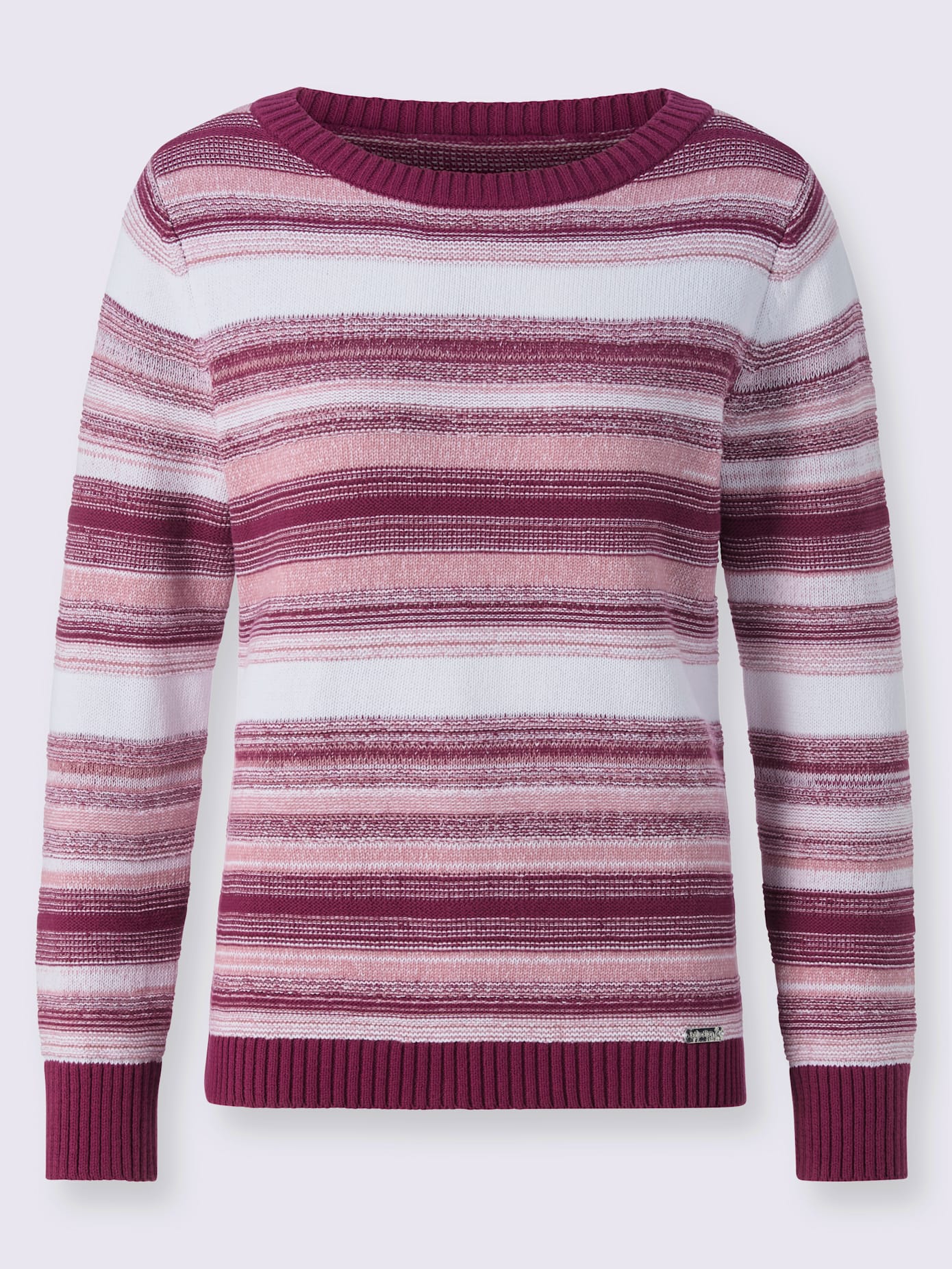 Pull à rayures pur coton