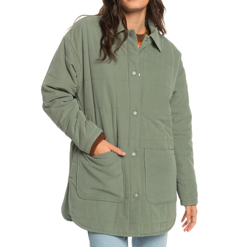 Roxy Manteau Matelassé Vert Femme Roxy Next Up