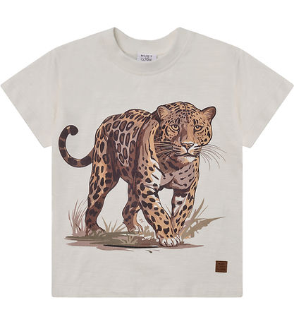 Hust and Claire T-Shirt - Anton - Ivory m. Leopard