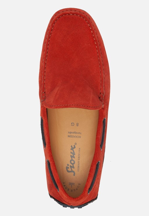 Sioux Callimo mocassins oranje Suede
