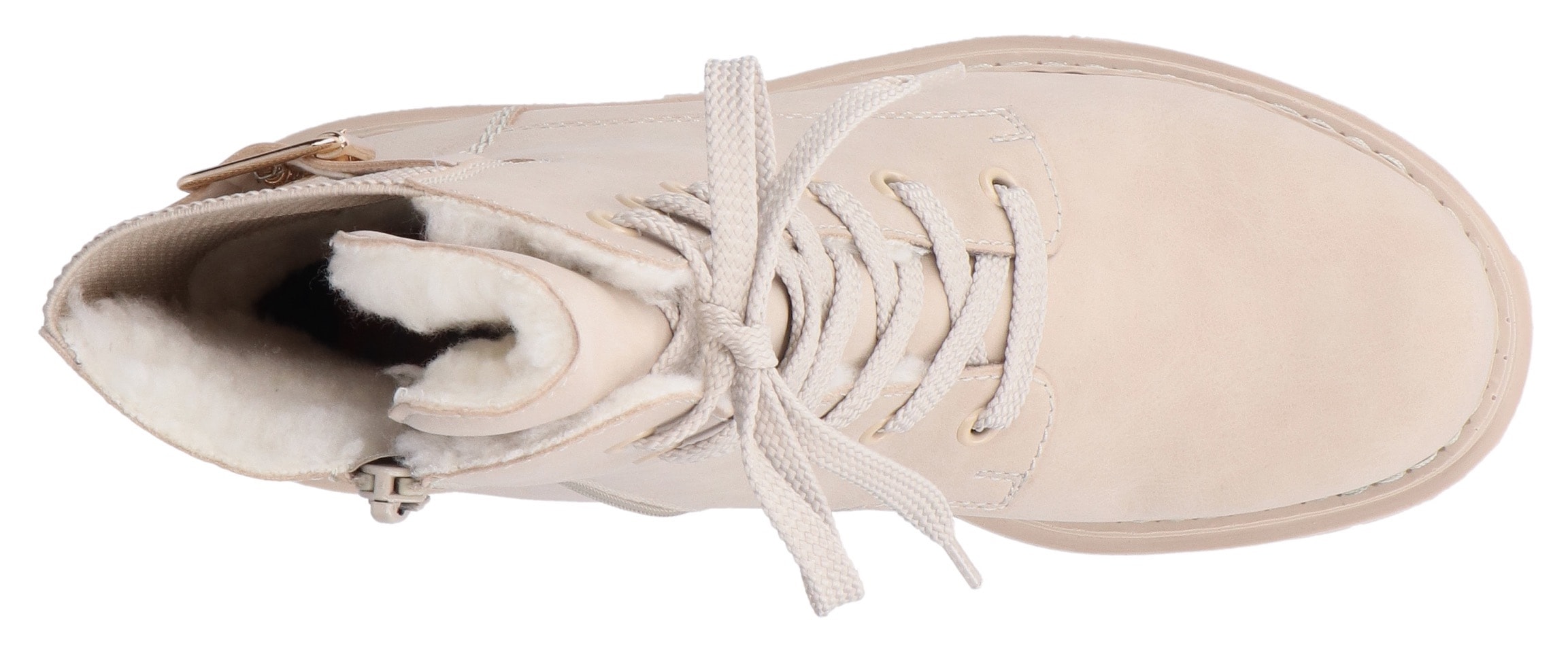 Rieker Winterstiefelette  , Schnürstiefelette, Schnürboots, Profilsohle mit Stretch am Schaft