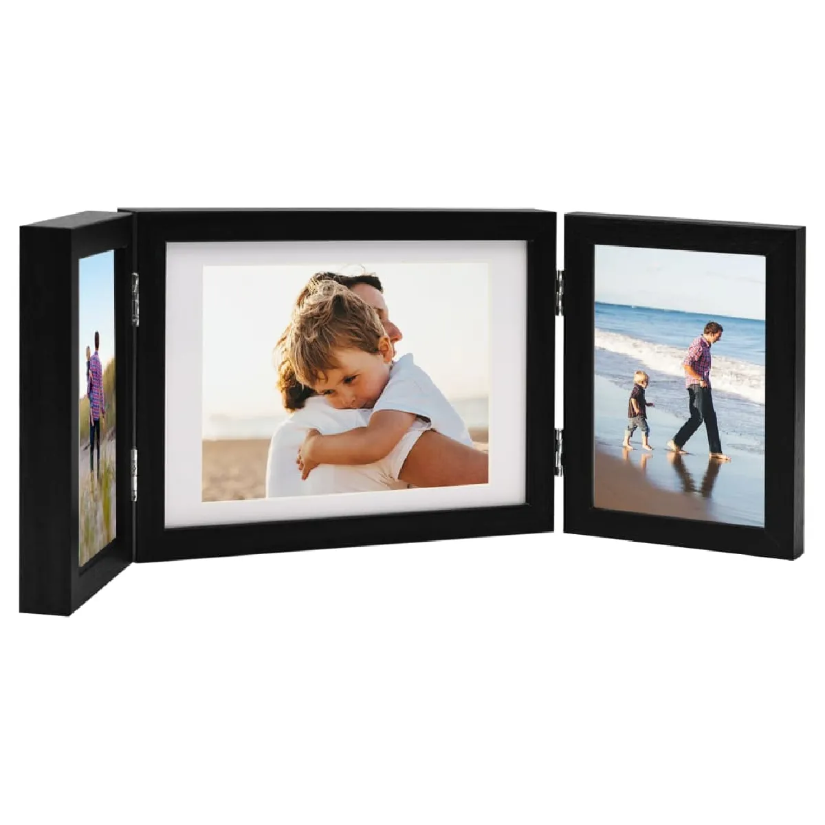 vidaXL Cadre photo dépliable Noir