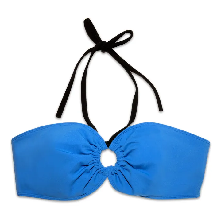 Miska Paris Haut de Maillot de Bain Bandeau Bicolore | Bleu roi