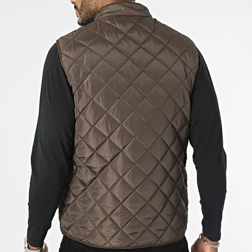 Doudoune Sans Manches Marron