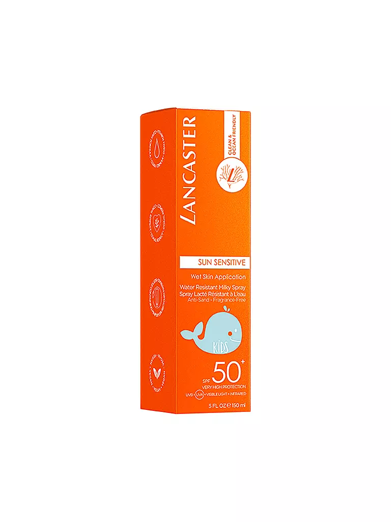 LANCASTER  Clean Sun Sensitive Kids Milky Spray SPF 50 150ml keine Farbe