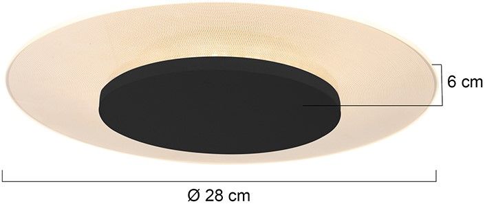 Plafondlamp 7797ZW  Ceiling & Wall ⌀28  x H6 cm