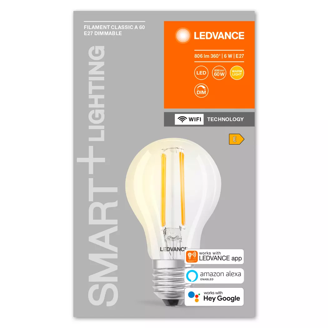 LED-Birnenform E27/6 Watt/Energie E