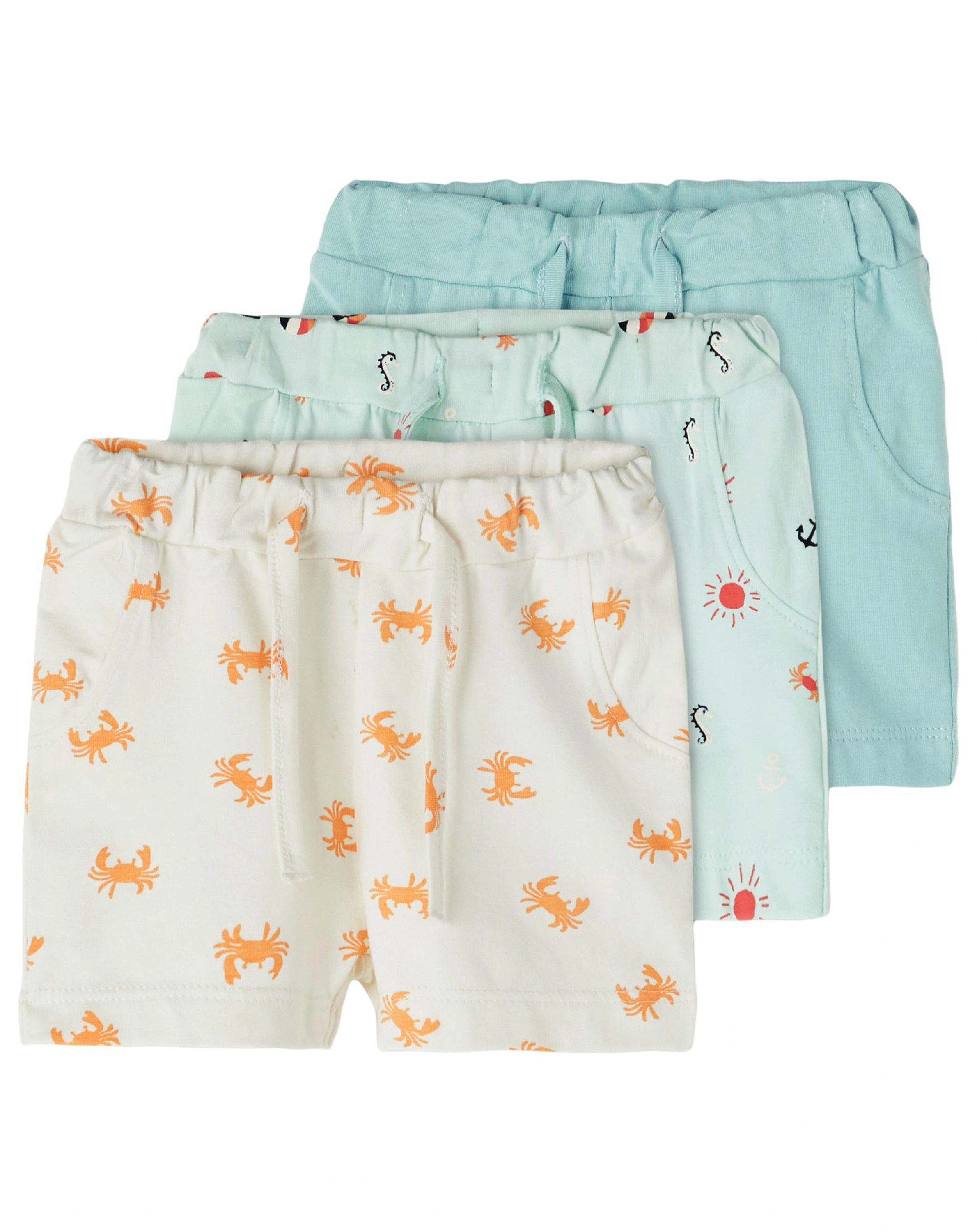 Shorts NBMJOE - COAST 3er Set in glacier