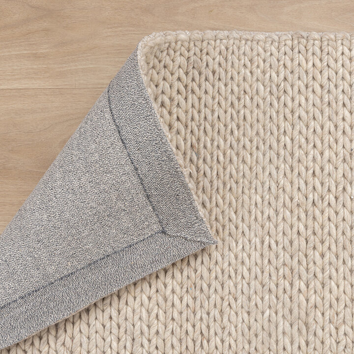 Wollen vloerkleed - Twist Beige