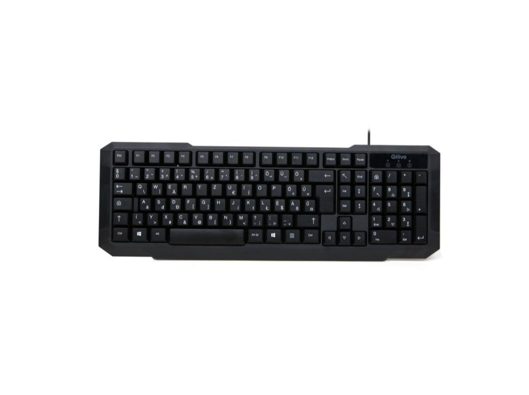 TECLADO COM FIO QILIVE 600149339 PRETO Q.3321