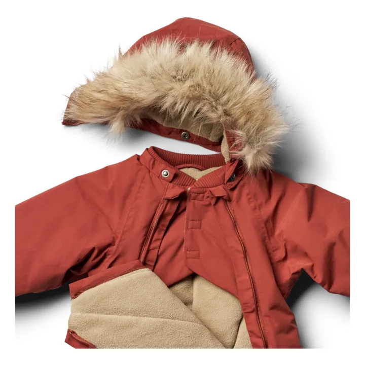 Wheat Combinaison de Ski Façon Fourrure Matières Recyclées Nickie | Rouge