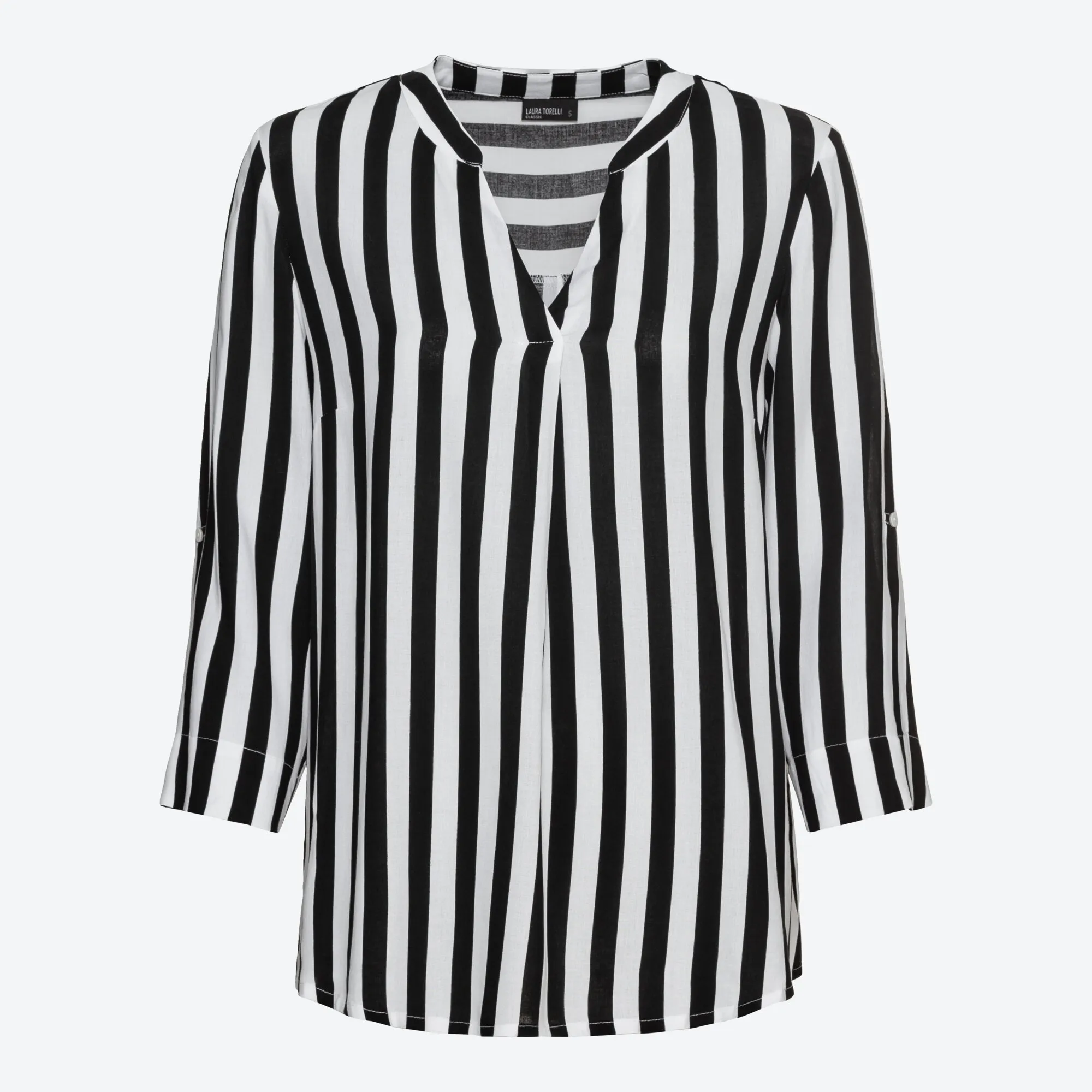 Damen-Bluse mit Längsstreifen