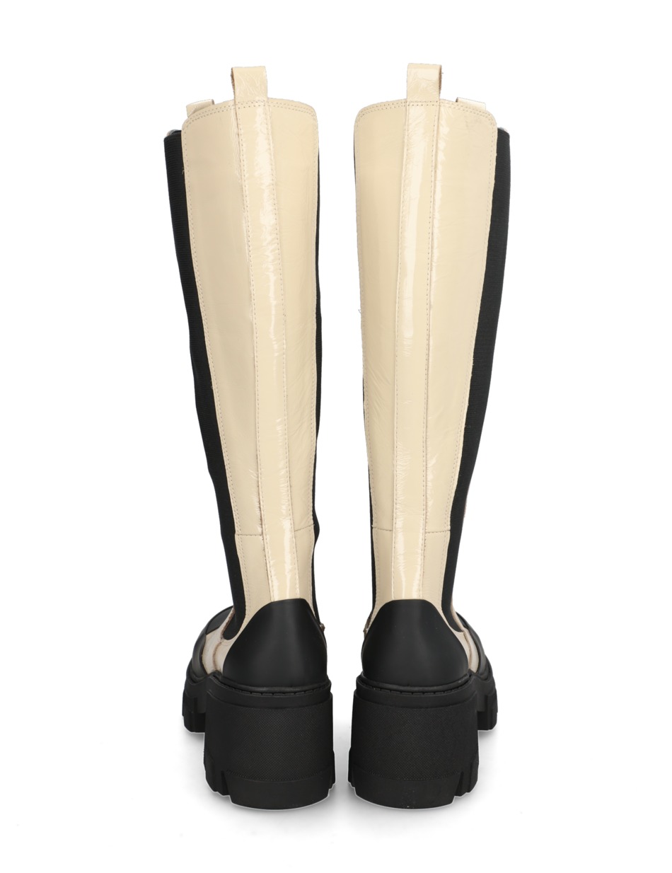 Lackleder Stiefel
