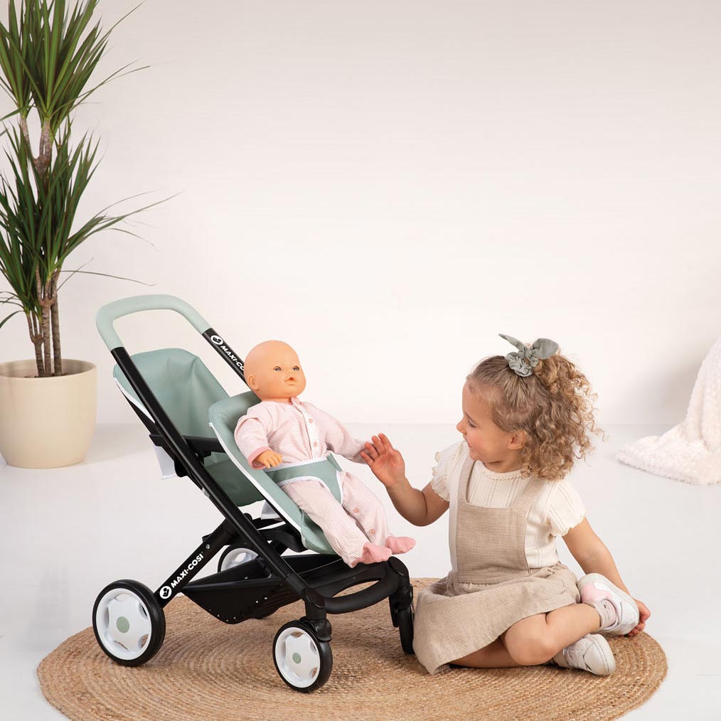 Smoby Maxi-Cosi Poppenwagen Sage voor 2 Poppen