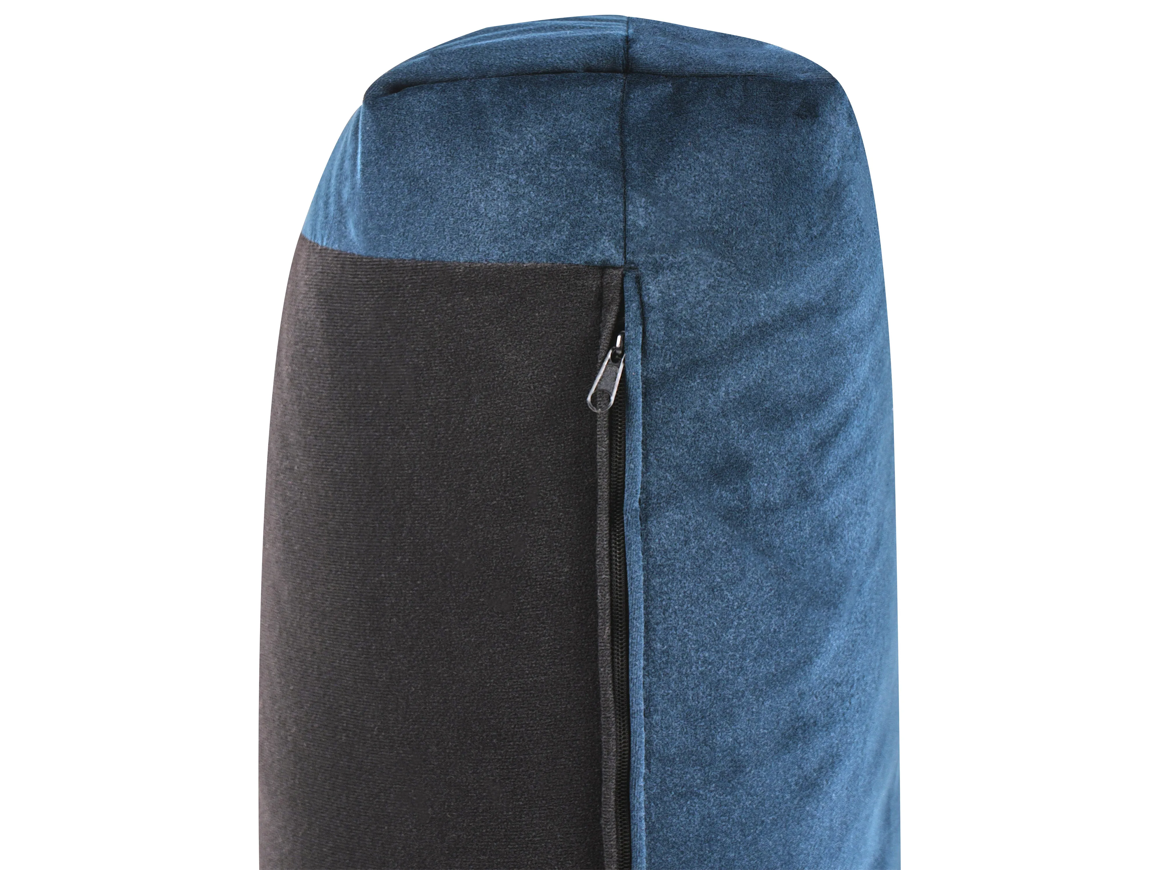 Bank 3-zits LUVOS Fluweel Donkerblauw