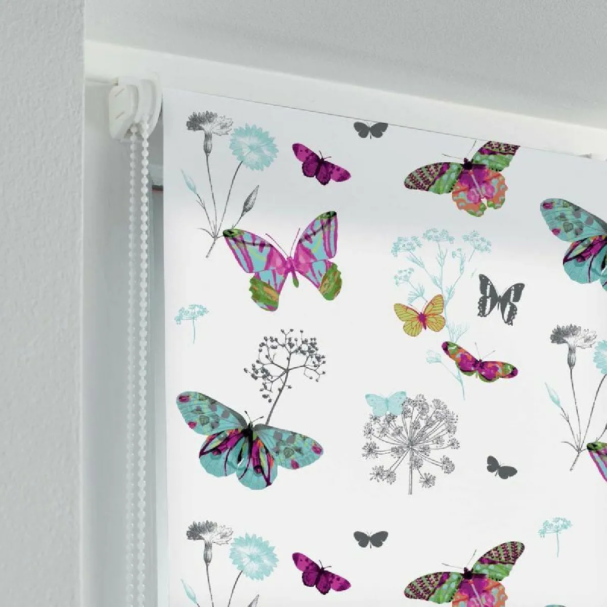 Paris Prix Store Enrouleur Tamisant - Multicolore 90x180 cm