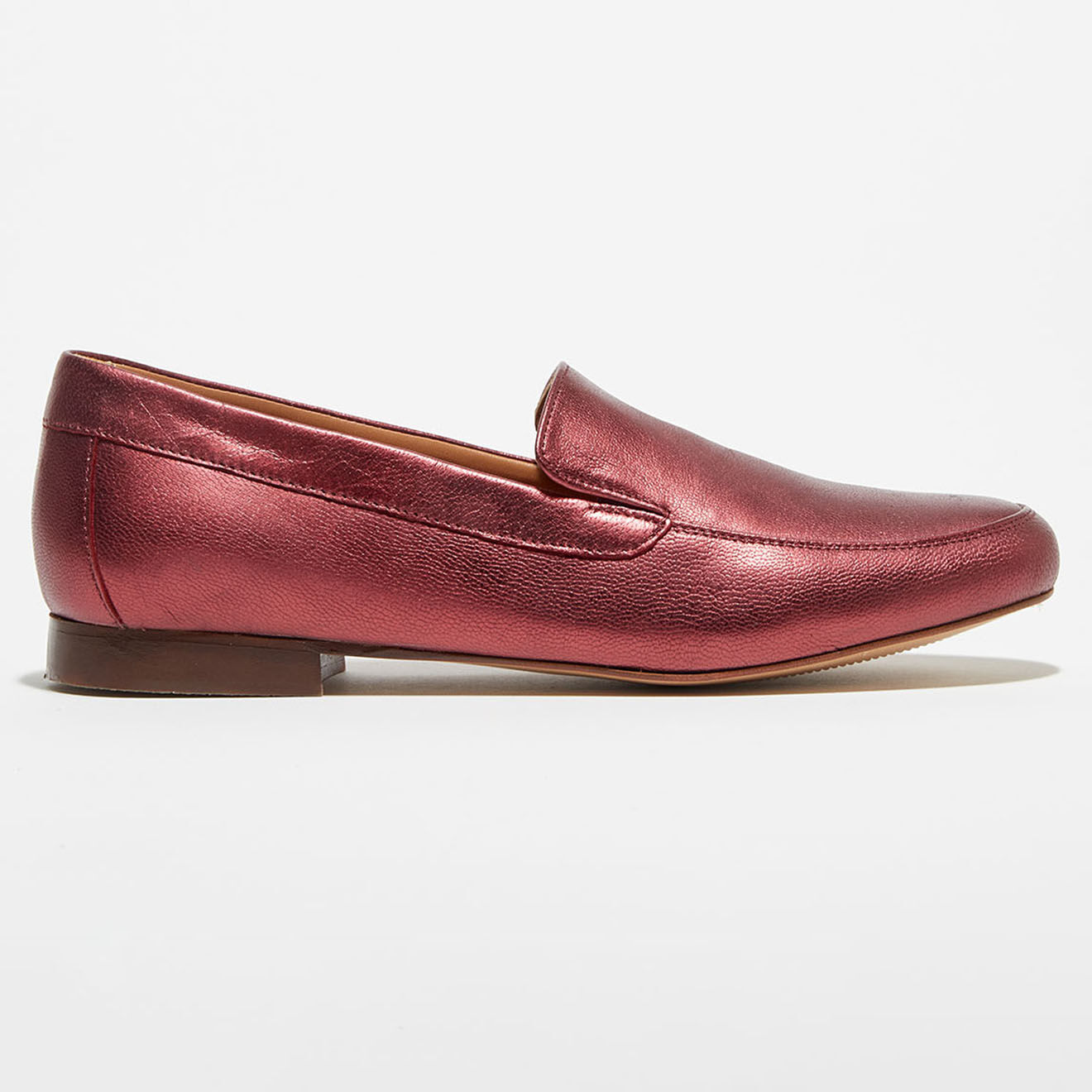 Quartier Latin Mocassins en Cuir Love irisés cerise