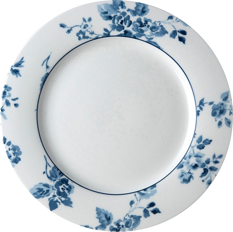 Laura Ashley bord China Rose blauw D 23,4 H 1,7 cm