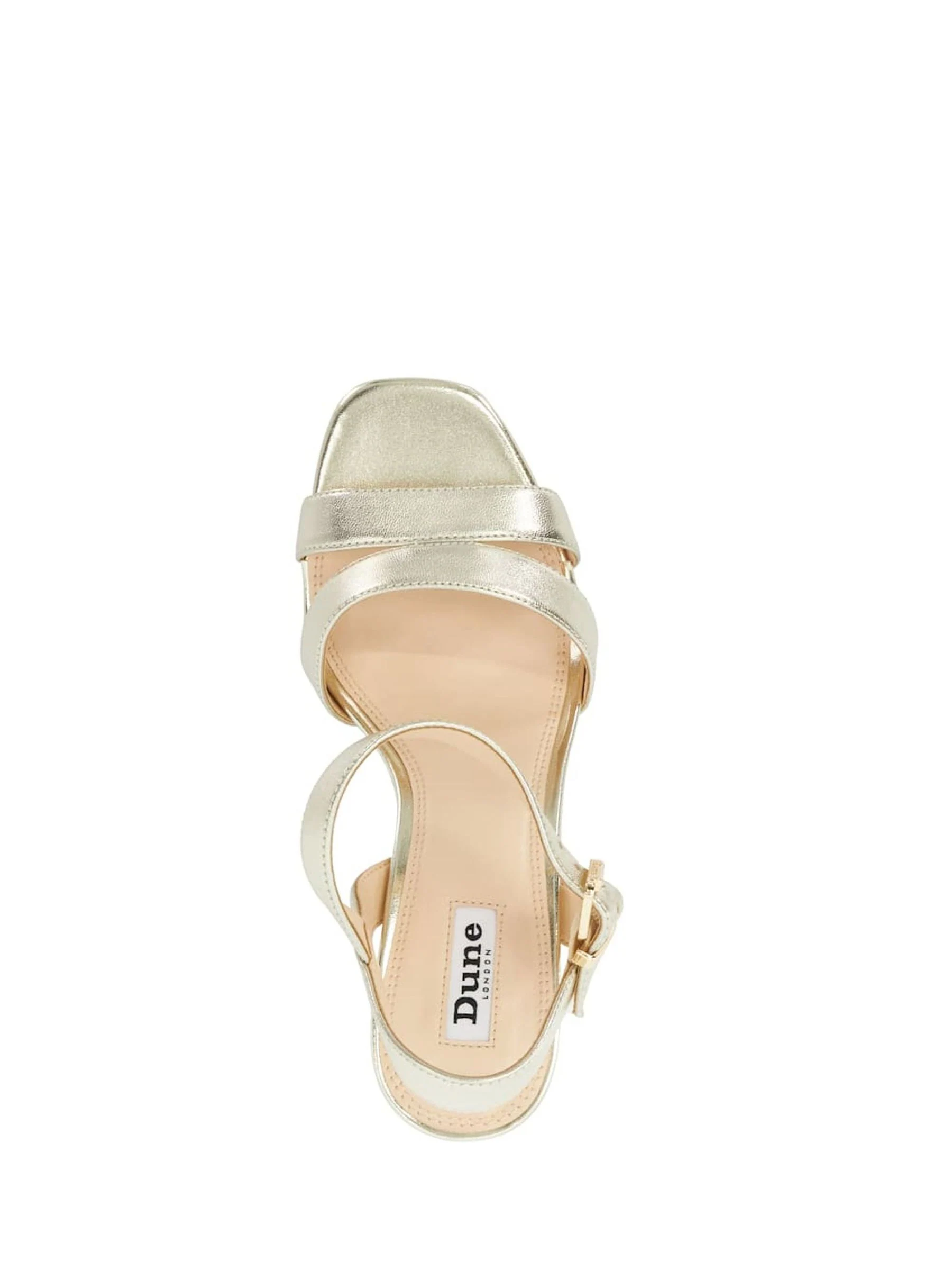 Goud - Dune London Manifesting sandalen met mini-plateauzool