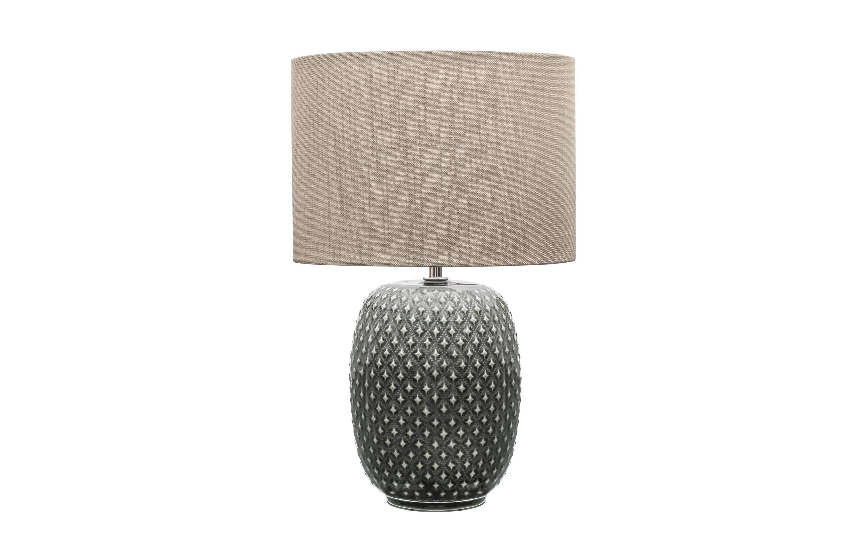 Tischleuchte Pretty Classy 1x E27 Dunklelgrau/BeigeTischleuchte, Dunklelgrau/Beige