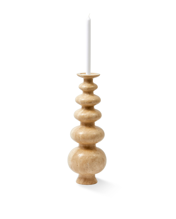 POLSPOTTEN Heritage Sphere kandelaar beige