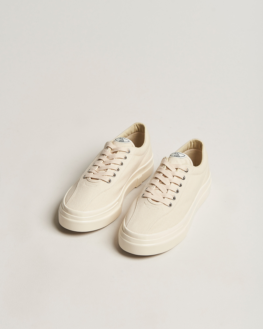 Stepney Workers Club Delllow Canvas Sneaker Ecru Raw