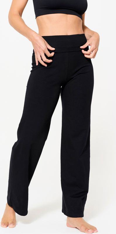 Broek zachte yoga dames zwart
